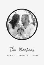 Load image into Gallery viewer, Black and White Family Canvas