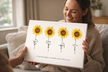 Load image into Gallery viewer, Personalised Sunflower Name Print
