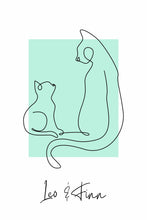 Load image into Gallery viewer, Minimalistic Cat Print
