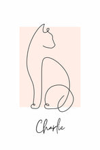 Load image into Gallery viewer, Minimalistic Cat Print
