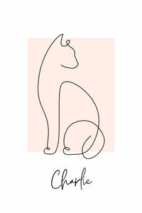 Minimalistic Cat Print