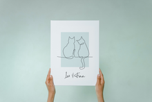 Load image into Gallery viewer, Minimalistic Cat Print
