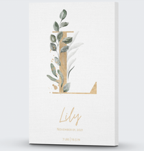 Load image into Gallery viewer, Little Ones- Gold Letter Canvas
